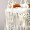 1pc Hand-Woven Cat Nest Hammock Basket - Comfortable and Stylish Wall Hanging Pet Bed for Small Dogs and Cats - 40CM/15.74IN
