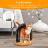 Cat Arch Self Groomer Cat Massaging Brush Scratching Pads Toys - Black