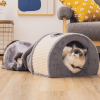 Mewoofun Cat Tunnel Cat Bed Toys Soft Comfortable Multifunction Groomer Massage Sturdy Sisal Carpet Support US Dropshipping - WP017