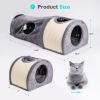 Mewoofun Cat Tunnel Cat Bed Toys Soft Comfortable Multifunction Groomer Massage Sturdy Sisal Carpet Support US Dropshipping - WP017