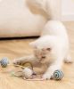 Cat Entertainment Sisal Ball Pet Toys For Pets to relieve boredom - Cream Yellow