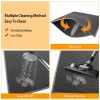 Cat Litter Mat EVA Honeycomb Double Layer Kitty Litter Trapping Carpet Urine-proof Scatter Rug Pad - Black