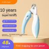 Ai Wo Pet Nail Clipper, Dog Nail Knife, Cat Nail Pliers, LED Electric Nail Grinder, and Pet Products Are Popular - Little Whale - Light blue