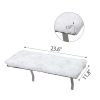 Cat Window Perch;  Wall-mounted Cat Seat with Soft Cushion and Supporting Feet;  White - white