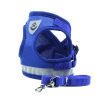 Fashion Plaid Cat Harnesses for Cats Mesh Pet Harness and Leash Set Katten Kitty Mascotas Products for Gotas Accessories - Blue Mesh - S-suit 1.3-3kg