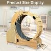 Cat Sports Running Wheel, Cats Wheel Wood Climbing Frame, Cat Litter Fitness Wheel, Oversized Roller Cat Indoor Activity Center,Large(Right) - as Pic