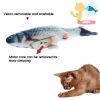 Electric Flipping Fish Toy for Cats - Gray