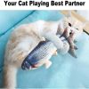 Electric Flipping Fish Toy for Cats - Gray