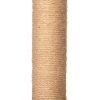 Wall-Mounted Cat Scratching Pad for Small to Large Cat, Indoor Wood Cat Tree with Hammock, Cat Scratcher Perch - Burlywood