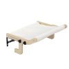 Cat Window Perch for Indoor Cats, Plush Cat Hammock, Window Seat Bed Shelf No Drilling No Suction Cup, Wood - Natural + White