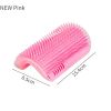 Pet Comb Removable Cat Corner Scratching Rubbing Brush Pet Hair Removal Massage Comb Pet Grooming Cleaning Supplies Scratcher - New Long Style Pink
