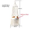 Bohemia Hand Woven Cat Swing Tapestry Bed Macrame Rope Pet Cat Hammock for Cat Perch Wall Hanging Basket Sleeping Mat Home Decor - F