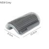 Pet Comb Removable Cat Corner Scratching Rubbing Brush Pet Hair Removal Massage Comb Pet Grooming Cleaning Supplies Scratcher - New Long Style Grey