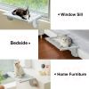 MewooFun Adjustable Cat Window Perch Hammock for Indoor Cat with 2-sided Cushion - WP083