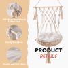 MewooFun Cat Hammock Macrame Hanging Swing Cat Bed Basket with Cotton Mat Indoor - WP093
