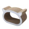 Cat scratcher cat toy corrugated cardboard cute cat head shape - cat head