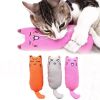 Cat Toys Cute Thumb Toy Claw Grinding Bite Resistant Teasing Cat Small Pillow Pet Relaxation Toys - Pink G246D