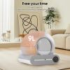 Self-Cleaning Cat Litter Box, Automatic Scooping and Odor Removal, App Control Support 2.4G WiFi, Smart Automatic Cat Litter Box with Liner - as Pic