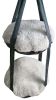 Pet Life Kittyhaus Dual-Lounger Kitty Cat Pillow Hammock Lounge - Grey