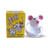 Food Leakage Tumbler Feeder Treat Ball Cute Little Mouse Toys Interactive Toy for Cat Food Slow Feeding Pet Toy Supplies - White mouse