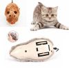 Hot Creative Funny Clockwork Spring Power Plush Mouse Toy Cat Dog Playing Toy Mechanical Motion Rat Pet Accessories - random