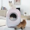 Self Cleaning Cat Litter Box, Automatic with Mat & Liner, 80L Space for Multi Cats, Support 5G/Anti-Pinch - as Pic