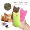 2pcs Funny Cat Pet Toys Molar Cleaning Cat Supplies Catnip Mini Plush Toys Fashion Stuffed Interactive Pet Companion Products - Blue - 2pcs