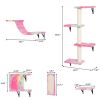 Wall-mounted Cat Tree, 5 Pcs Cat Tower for Kittens, Colorful - as Pic