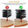 Cat Arch Self Groomer Cat Massaging Brush Scratching Pads Toys - Black