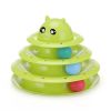 Pet cat turntable toy cat detachable interactive game puzzle track plate tease cat three layer cat turntable - Pink - 23*18cm 400g