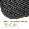 Waterproof Pet Cat Litter Mat EVA Double Layer Cat Litter Trapping Pet Litter Cat Mat Clean Pad Products For Cats Accessories - Black