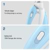 Ai Wo Pet Nail Clipper, Dog Nail Knife, Cat Nail Pliers, LED Electric Nail Grinder, and Pet Products Are Popular - Little Whale - Light blue