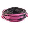 Pet Life 3-Way Kitting-Go-Seek Interactive Collapsible Passage Kitty Cat Tunnel - Pink/Black