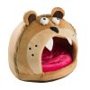 Roar Bear Snuggle Plush Polar Fleece Pet Bed - PB8LTBRLG