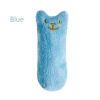 2pcs Funny Cat Pet Toys Molar Cleaning Cat Supplies Catnip Mini Plush Toys Fashion Stuffed Interactive Pet Companion Products - Blue - 2pcs