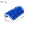 Pet Comb Removable Cat Corner Scratching Rubbing Brush Pet Hair Removal Massage Comb Pet Grooming Cleaning Supplies Scratcher - New Long Style Blue