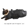 Mesh Cat Grooming Bathing Bag Adjustable Cats Washing Bags For Pet Nail Trimming Injecting Anti Scratch Bite Restraint - Black