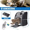 Collapsible Pet Travel Carrier Soft Sided Portable Bag - Gray - Pet Supplies