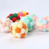 Cat Toy Balls Cat Interactive Toy Plush Artificial Colorful Cats Teaser Toy Pet Supplies Interactive 4CM Mouse Cage Plush Toys - A