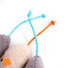3pcs New Home Cat Toy Plush Herbal Mouse Cute Modeling Kitten Toy Universal - Random color three loading