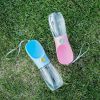 Dogs And Cats Go Out Water Bottle Portable Accompanying Cup Pet Supplies Suitable For Small And Large Dogs Bulldog Golden Retrie - pink - 450ML