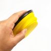 2PCS Folding Bowl Outdoor Portable Dog Bowl Drinking Bowl Dog Bowl Cat Bowl Pet accompanying Cup Dog Bowl - (2pcs)Small buckle 350ml - Yellow