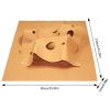 Pet Tunnel Mat Cat Waterproof Play Mat Hide and Seek Pad Interactive Mat Indoor Toy - Brown