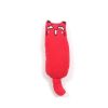 Rustle Sound Catnip Toy Cats Products for Pets Cute Cat Toys for Kitten Teeth Grinding Cat Plush Thumb Pillow Pet Accessories - Red