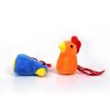Blue/Orange Plush Cartoon Chick Pet Toy With Catnip Cute Interactive Kitten Puppet Toys Chew And Anti-boring Pet Game Supplies - Orange