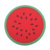 1pc Fruit Shape Cup Coaster Silicone Cup Pad Slip Insulation Pad Cup Mat Hot Drink Holder Mug Stand Home Kitchen Accessories - red