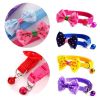 Pet Cat Bow Tie Collar With Bell Adjustable Collar Nylon Collar Puppy Safety Casual Necklace Pet Cat Leash Accessories - as the picture
