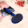 Dog Massage Comb Nylon Needle Comb Cat Cat Bath Brush Stainless Steel Needle Comb Cleaning Pet Supplies - Blue