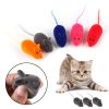 1PC Multi Color Funny Pet Cat Kitten Play Toys False Mouse Rat Squeak Noise Sound Color Random Simulation Rat Pet Supplies - as the picture