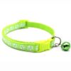 New Cute Bell Collar For Cats Dog Collar Teddy Bomei Dog Cartoon Funny Footprint Collars Leads Cat Accessories Animal Goods - Green - 1 Piece